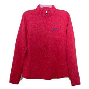 Johnnie-O Kennedy Red 1/2 Zip Pullover Women’s Size Large Lightweight Athleisure